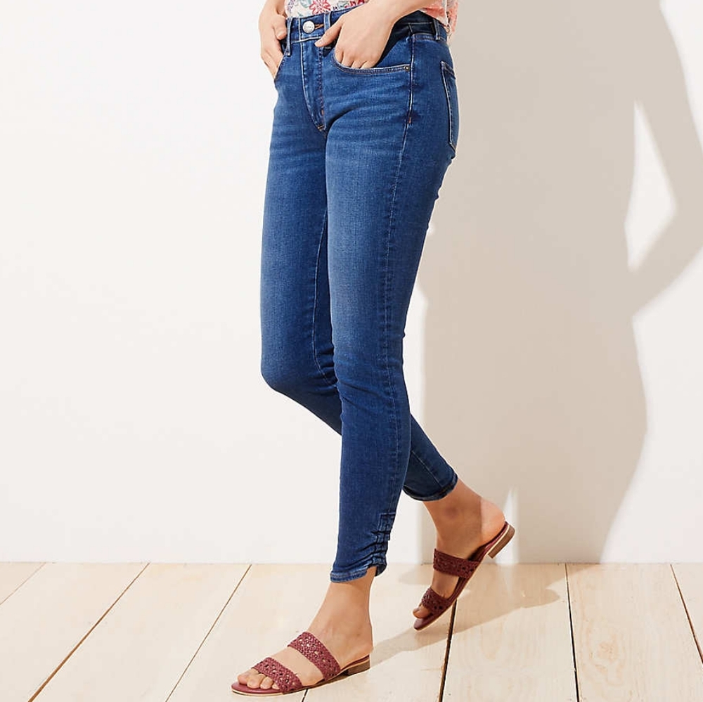 NWT Loft Curvy Skinny Crop Jeans 26/2
